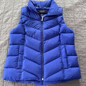 Land's End Puffer Vest Women's Small 6-8 royal blue in excellent condition